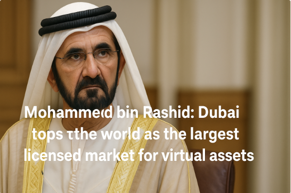 Mohammed bin Rashid: Dubai Tops the World as the Largest Licensed Market for Virtual Assets